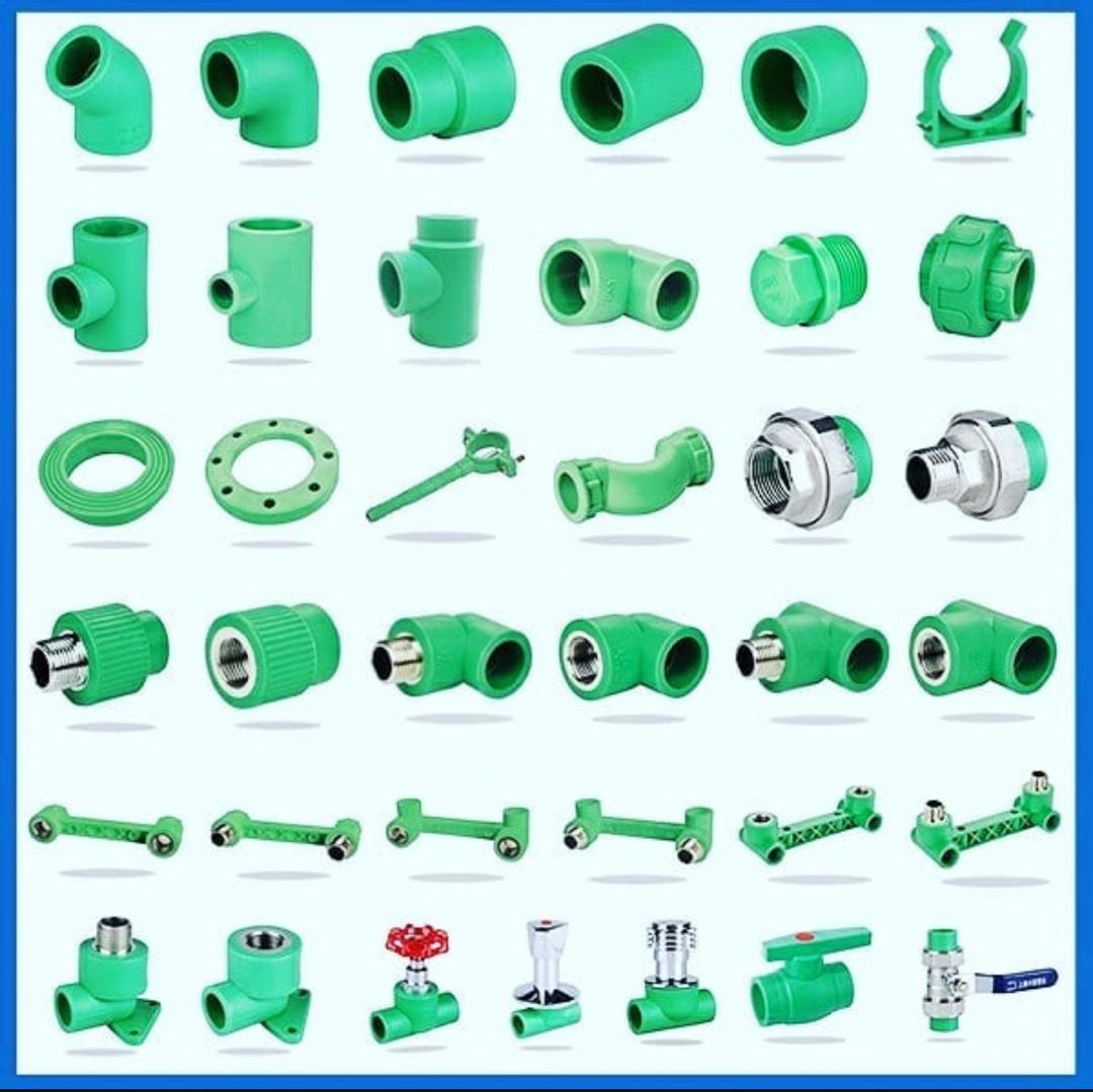 PPR plumbing fittings and pipes