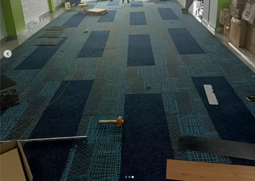 Installation of carpets