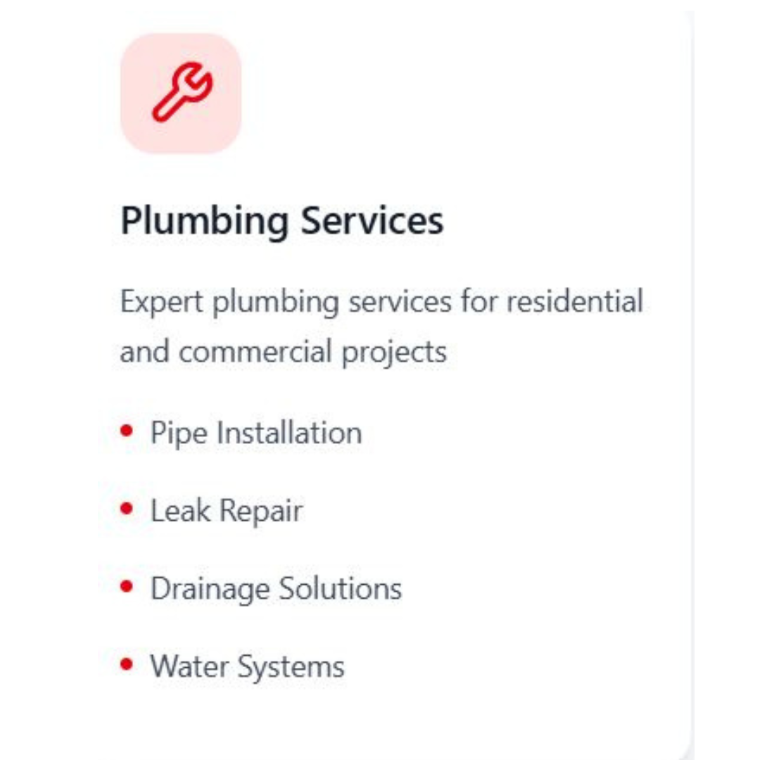 Plumbing services