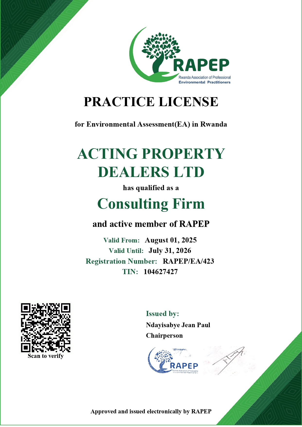 Environmental and Social Impact Assessment (ESIA)